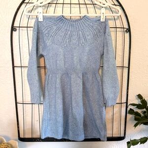 Girls Cat & Jack ice blue sweater dress; size 5T
